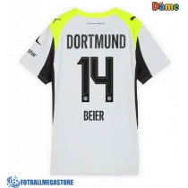 Fotballdrakt Dame Borussia Dortmund Maximilian Beier #14 Bortedrakt 2025-26 Kortermet